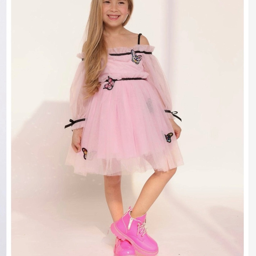 Lola & the Boys Pink Tulle Dress